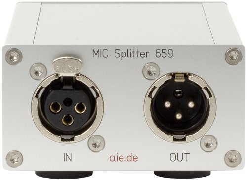 Mikrofon-Splitter aie.de 659 Frontansicht