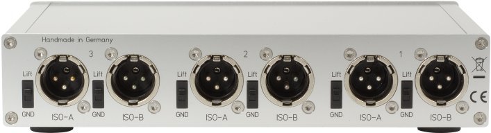 Mikrofon-Splitter aie.de 660 Rückansicht